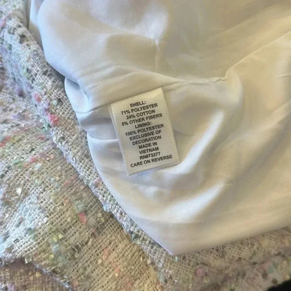 Elle Tweed Pastel Pretty Skirt Size: 2 - Picture 10 of 10